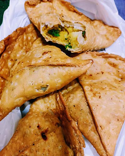 Home made samosas